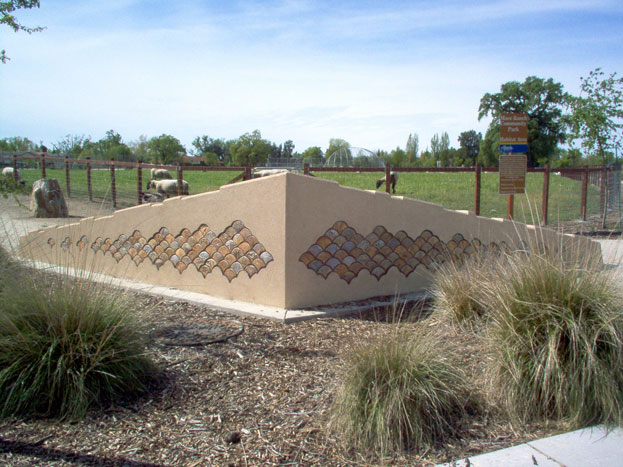 View of the northeast wall in Mace Park, Davis.